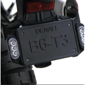 DENALI T3 Modular Switchback Signal Pods | Rear with License Plate Mounting Kit