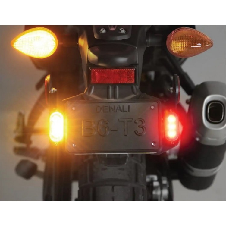 DENALI T3 Modular Switchback Signal Pods | Rear with License Plate Mounting Kit