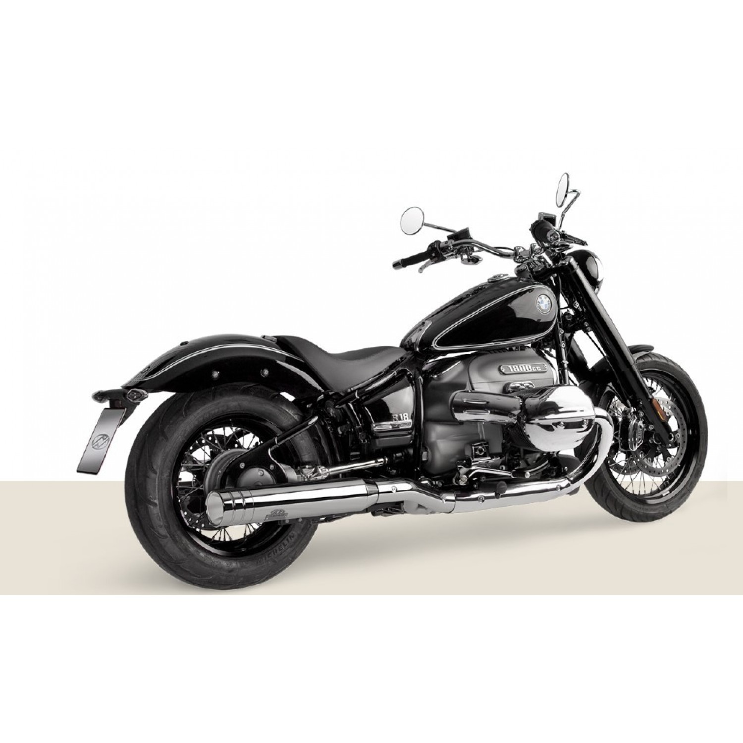 BMW R18 2021-2023 Exhaust Chrome I Dr. Jekill and Mr. Hyde Exhaust