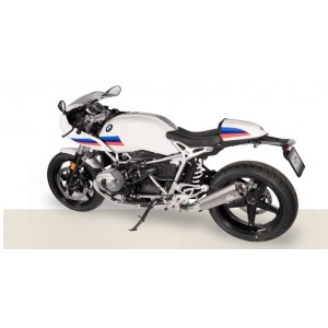 BMW R NineT Racer Pearl Grey 2017-2020 Exhaust Black I Dr. Jekill and Mr. Hyde Exhaust BMW R NineT Racer Pearl Grey 2017-2020 Exhaust Black I Dr. Jekill and Mr. Hyde Exhaust