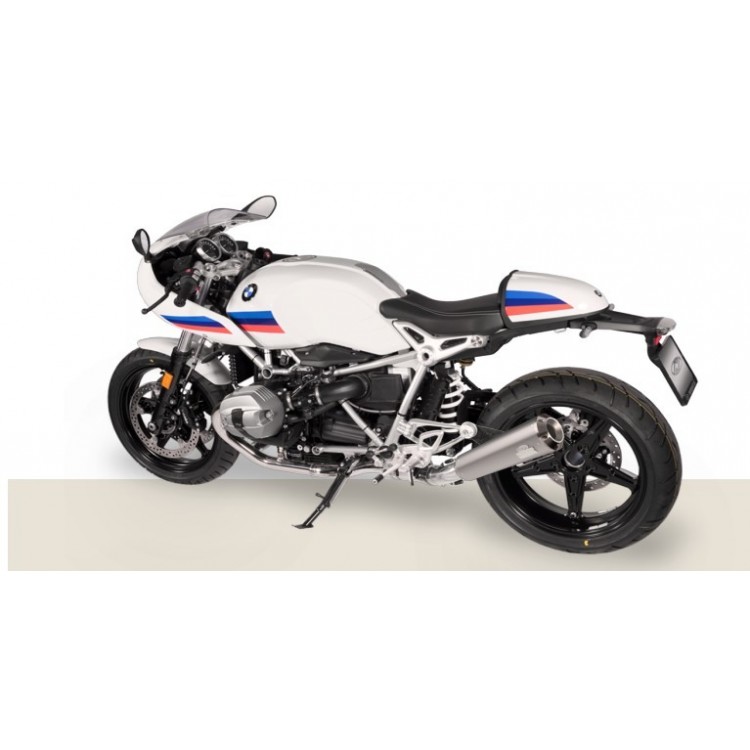 BMW R NineT Racer Pearl Grey 2017-2020 Exhaust Black I Dr. Jekill and Mr. Hyde Exhaust BMW R NineT Racer Pearl Grey 2017-2020 Exhaust Black I Dr. Jekill and Mr. Hyde Exhaust