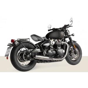 Triumph Bonneville Bobber Black Stainless Steel 2018-2020 Exhaust I Dr. Jekill and Mr. Hyde Exhaust Triumph Bonneville Bobber Black Stainless Steel 2018-2020 Exhaust I Dr. Jekill and Mr. Hyde Exhaust