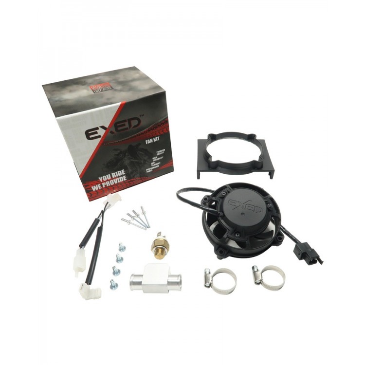 Exed Parts™ – Kit with Exed Radiator Fan and Mounting Bracket for BETA RR, with Thermoswitch and Beta original wiring harness, Dirt Bike Models from 2010 to 2019 Exed Parts™ – Kit with Exed Radiator Fan and Mounting Bracket for BETA RR, with Thermoswitch and Beta original wiring harness, Dirt Bike Models from 2010 to 2019
