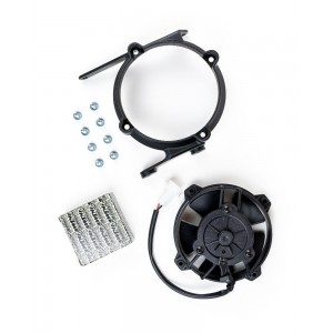Exed Parts™ – Original SPAL Radiator Cooling Fan and Mounting Kit for KTM and HUSQVARNA TPI, with Relay, Dirt Bike Models from 2017 to 2023, 2+4 Stroke