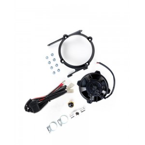 Exed Parts™ – Original SPAL Radiator Cooling Fan and Mounting Kit for KTM and HUSQVARNA with Thermoswitch, Dirt Bike Models from 2017 to 2023, 2+4 Stroke