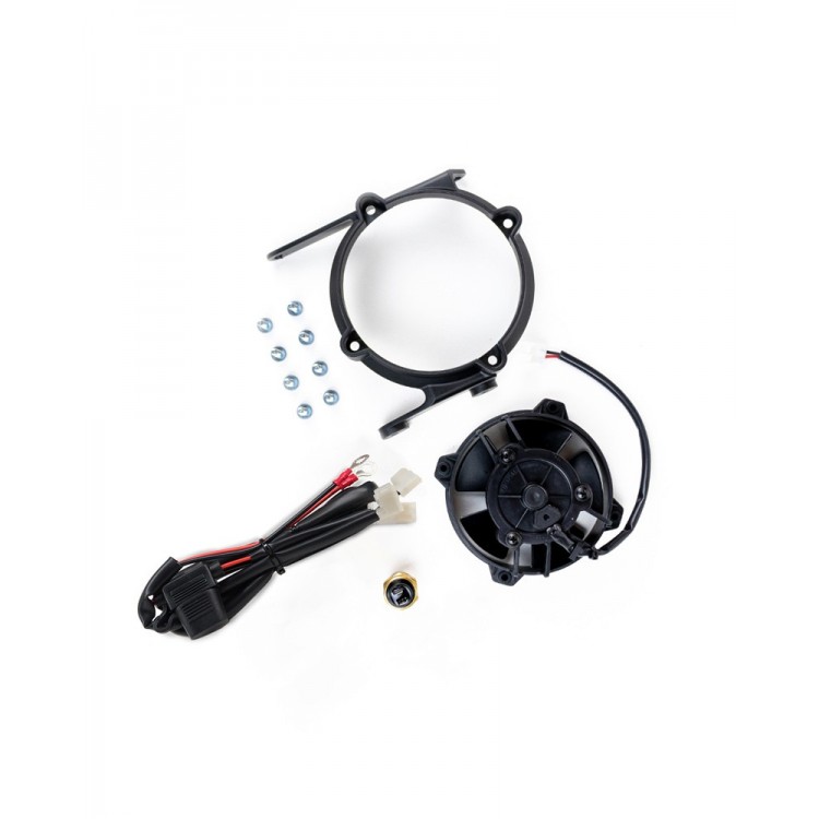 Exed Parts™ – Original SPAL Radiator Cooling Fan and Mounting Kit for KTM and HUSQVARNA, with Thermoswitch, Dirt Bike Models from 2017 to 2023, 4 Stroke