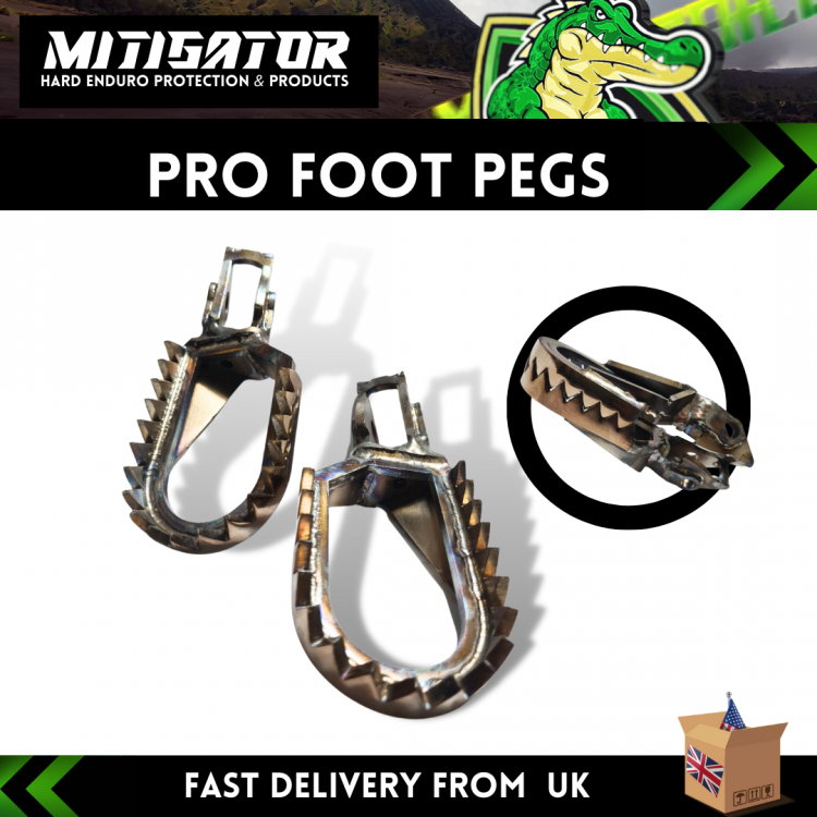 Mitigator Pro Foot Pegs Fits Rieju 2021-2025 Gasgas 2018-2020