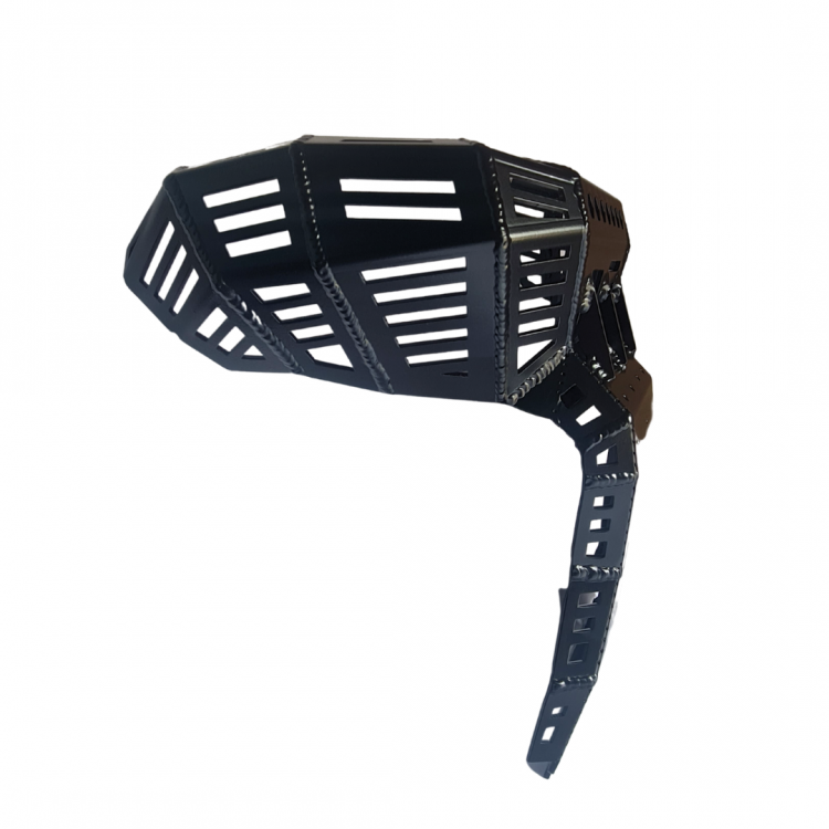 Mitigator Skid Plate (Bash Plate) With Pipe Guard For RR Exhaust Torque Pipe Fits Beta Xtrainer 2015-2025 / Beta RR 2015-2025 Mitigator Skid Plate (Bash Plate) With Pipe Guard For RR Exhaust Torque Pipe Fits Beta Xtrainer 2015-2025 / Beta RR 2015-2025