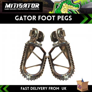Mitigator Gator Foot Pegs Yamaha 1997-2023 - YZ YZ-F YZ-X YZF-X 65/85/125/250/450 Mitigator Gator Foot Pegs Yamaha 1997-2023 - YZ YZ-F YZ-X YZF-X 65/85/125/250/450
