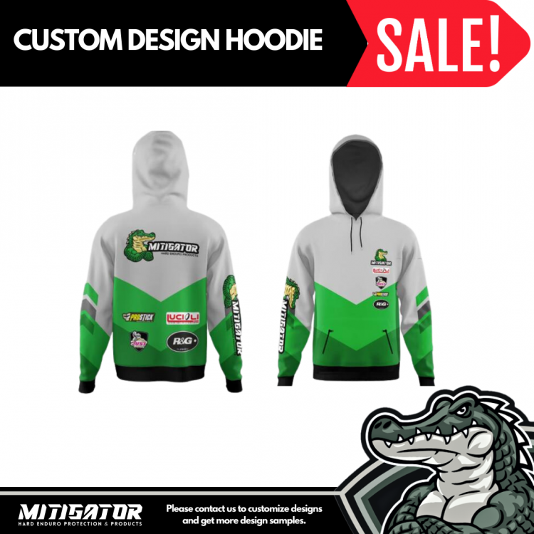 Mitigator Custom Design Hoodie (Motocross -Racing -Enduro -Cycling- Sports -AD) SEND US YOUR DESIGN SAMPLES