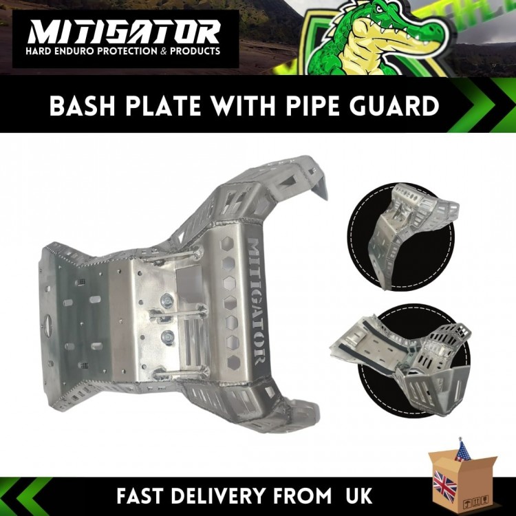 Mitigator Skid Plate (Bash Plate) With Pipe Guard Fits Beta Xtrainer 2015-2025 Mitigator Skid Plate (Bash Plate) With Pipe Guard Fits Beta Xtrainer 2015-2025
