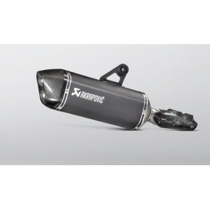 BMW R1200GS 2017-2018 Akrapovic Titanium Silencer Slip-On Kit - Black Finish - Road Legal