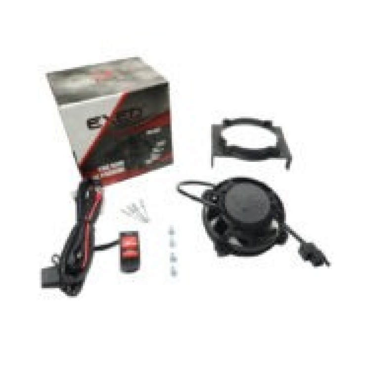 Exed Parts™ – Kit with Exed Radiator Fan and Mounting Bracket for SHERCO, with ON/OFF Switch, Dirt Bike Models from 2014 to 2023
