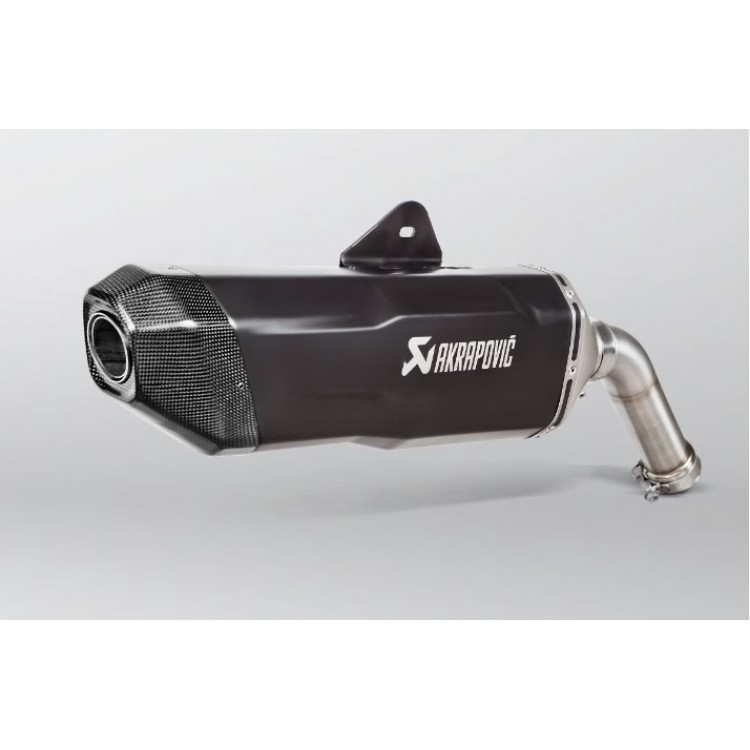 BMW F750GS 2018-2023 Akrapovic SP Titanium Slip-On Kit - Black - Road Legal BMW F750GS 2018-2023 Akrapovic SP Titanium Slip-On Kit - Black - Road Legal