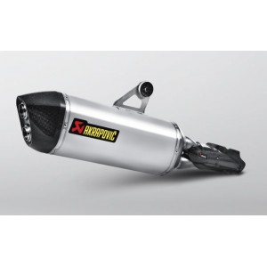 BMW R1250GS 2019-2023 Akrapovic Titanium Silencer Slip-On Kit - (Includes Carbon Heat Shield) - Removable Baffle
