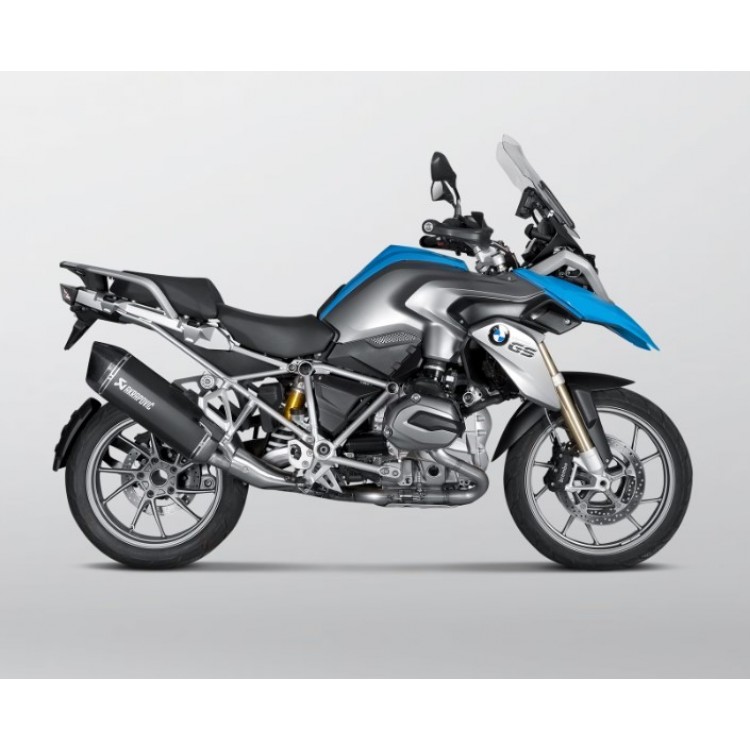 BMW R1250 GS Adventure 2019-2023 Akrapovic Titanium Silencer Slip-On Kit - (Includes Carbon Heat Shield) Black Finish - Removable Baffle BMW R1250 GS Adventure 2019-2023 Akrapovic Titanium Silencer Slip-On Kit - (Includes Carbon Heat Shield) Black Finish - Removable Baffle