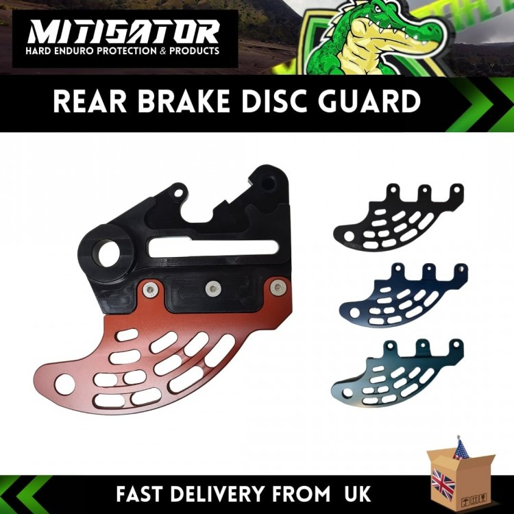 Mitigator Pro Rear Brake Disc Guard - Ktm 2004-2023 Husqvarna 2014-2023 Gasgas 2021-2023 Husaberg 2011-2014 Mitigator Pro Rear Brake Disc Guard - Ktm 2004-2023 Husqvarna 2014-2023 Gasgas 2021-2023 Husaberg 2011-2014