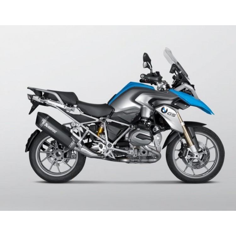 BMW R1200GS 2013-2016 Akrapovic Titanium Silencer Slip-On Kit - (Includes Carbon Heat Shield) Black Finish - Road Legal Removable Baffle BMW R1200GS 2013-2016 Akrapovic Titanium Silencer Slip-On Kit - (Includes Carbon Heat Shield) Black Finish - Road Legal Removable Baffle
