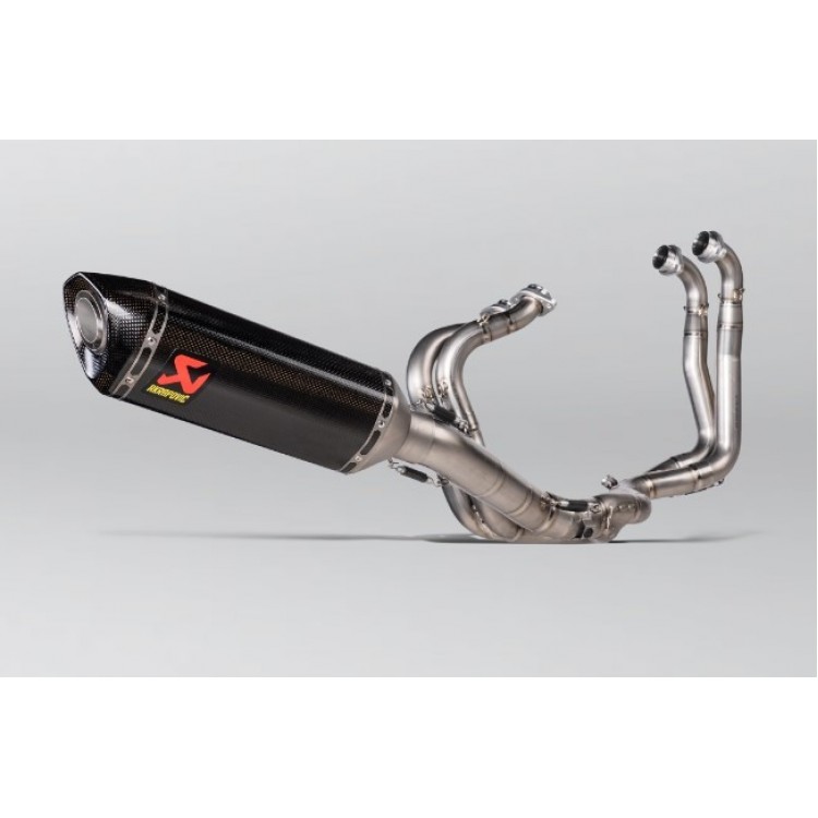 APRILIA RSV4 1100 / Factory 2021-2023 Akrapovic Carbon Silencer Evolution 4-1 Full System - Race Removable Baffle APRILIA RSV4 1100 / Factory 2021-2023 Akrapovic Carbon Silencer Evolution 4-1 Full System - Race Removable Baffle