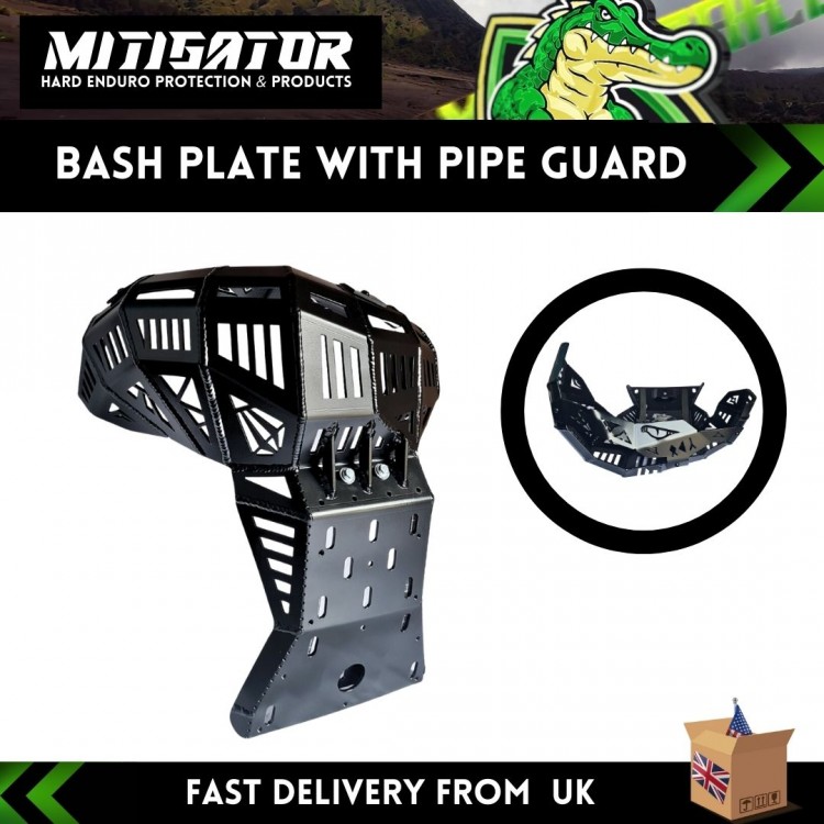 MitigatorSkid Plate (Bash Plate) With Pipe Guard Fits Beta RR 2015-2025