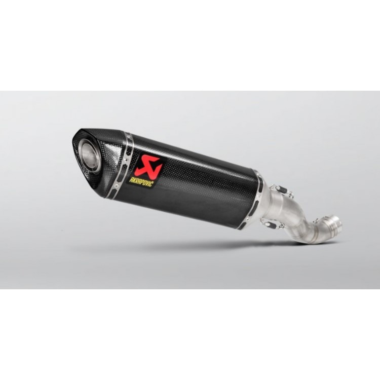APRILIA RSV4 (1000cc) 2015-2016 Akrapovic Carbon Silencer Slip-On Kit (To OE headers) - Race Removable Baffle APRILIA RSV4 (1000cc) 2015-2016 Akrapovic Carbon Silencer Slip-On Kit (To OE headers) - Race Removable Baffle