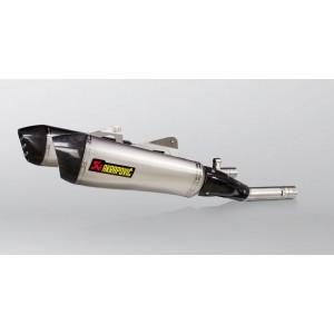 BMW K1600GT / GTL 2011-2023 Akrapovic Titanium Silencer Slip-On Kit (Includes Carbon Heat Shields) - Twin Conical  - Road Legal