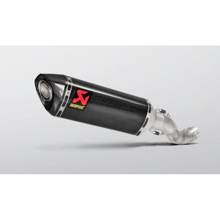 APRILIA RSV4 (1000cc) 2017-2020 Akrapovic Carbon Silencer Slip-On Kit (To OE headers) - Race Removable Baffle APRILIA RSV4 (1000cc) 2017-2020 Akrapovic Carbon Silencer Slip-On Kit (To OE headers) - Race Removable Baffle