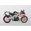 APRILIA RSV4 (1000cc) 2017-2020 Akrapovic Carbon Silencer Slip-On Kit (To OE headers) - Race Removable Baffle APRILIA RSV4 (1000cc) 2017-2020 Akrapovic Carbon Silencer Slip-On Kit (To OE headers) - Race Removable Baffle